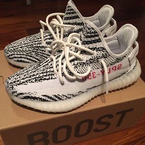 Zebra Yeezys
